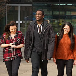 UCLan students on campus
